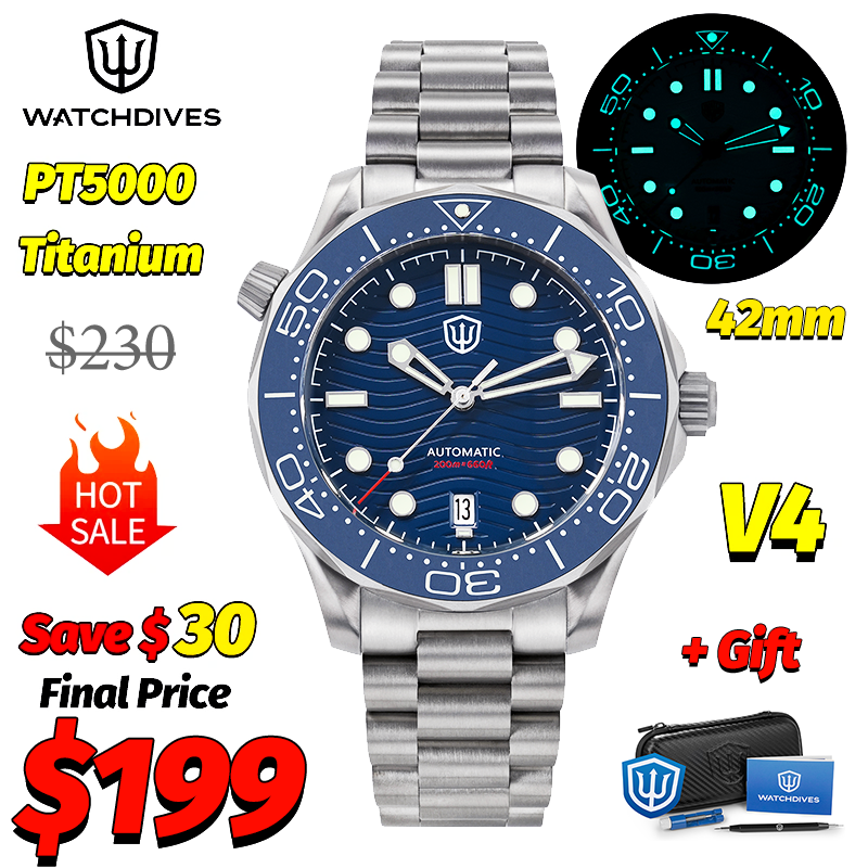 Jewelry Watch - Watchdives WD007 V4 007 NTTD Mechanical