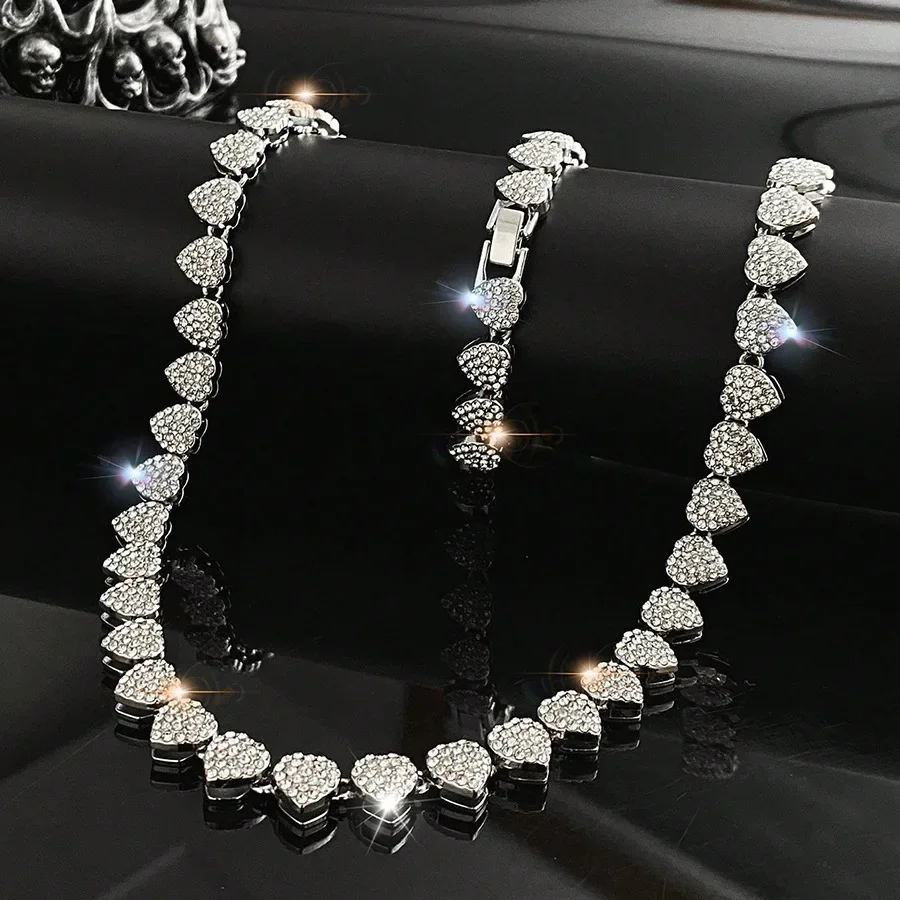 Hip Hop Chain Necklace - 45CM New Hip Hop Tennis Chain