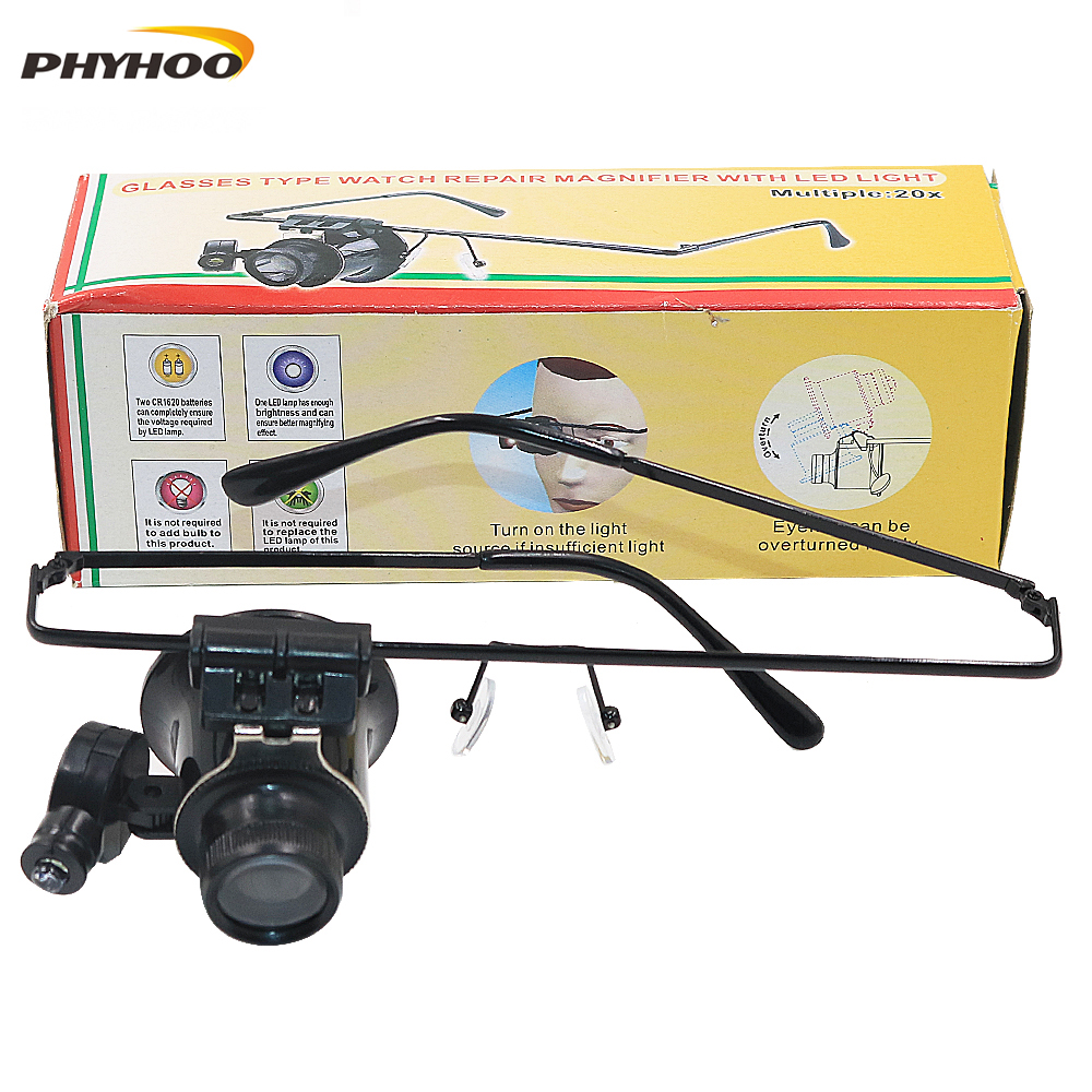Jewelry Type Watches - PHYHOO Glasses Type Wearing Monocle Magnifier