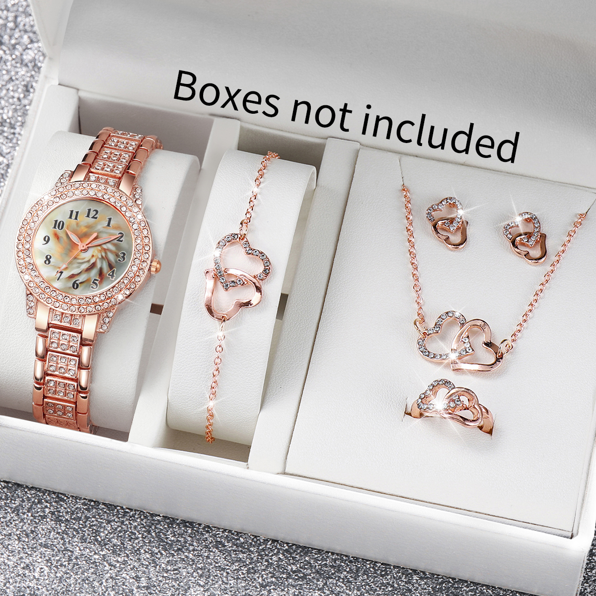 6PCS Luxury Rhinestone Women Q - Jewelry Like Watches 리뷰 및 가격
