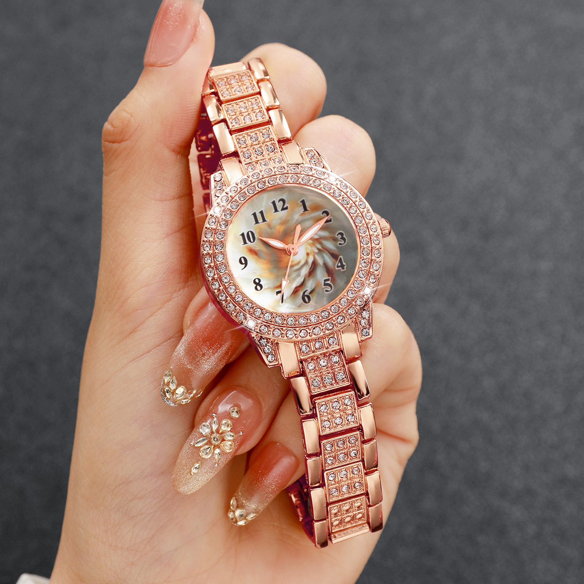 6PCS Luxury Rhinestone Women Q - Jewelry Like Watches 리뷰 및 가격