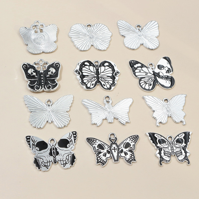 10pcs Skull Butterfly Charms P - Butterfly Pendant Necklace 리뷰 및 가격