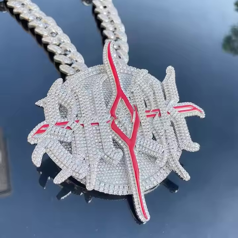 Custom White Gold Plating Ster - Hip Hop Chain Necklace 리뷰 및 가격