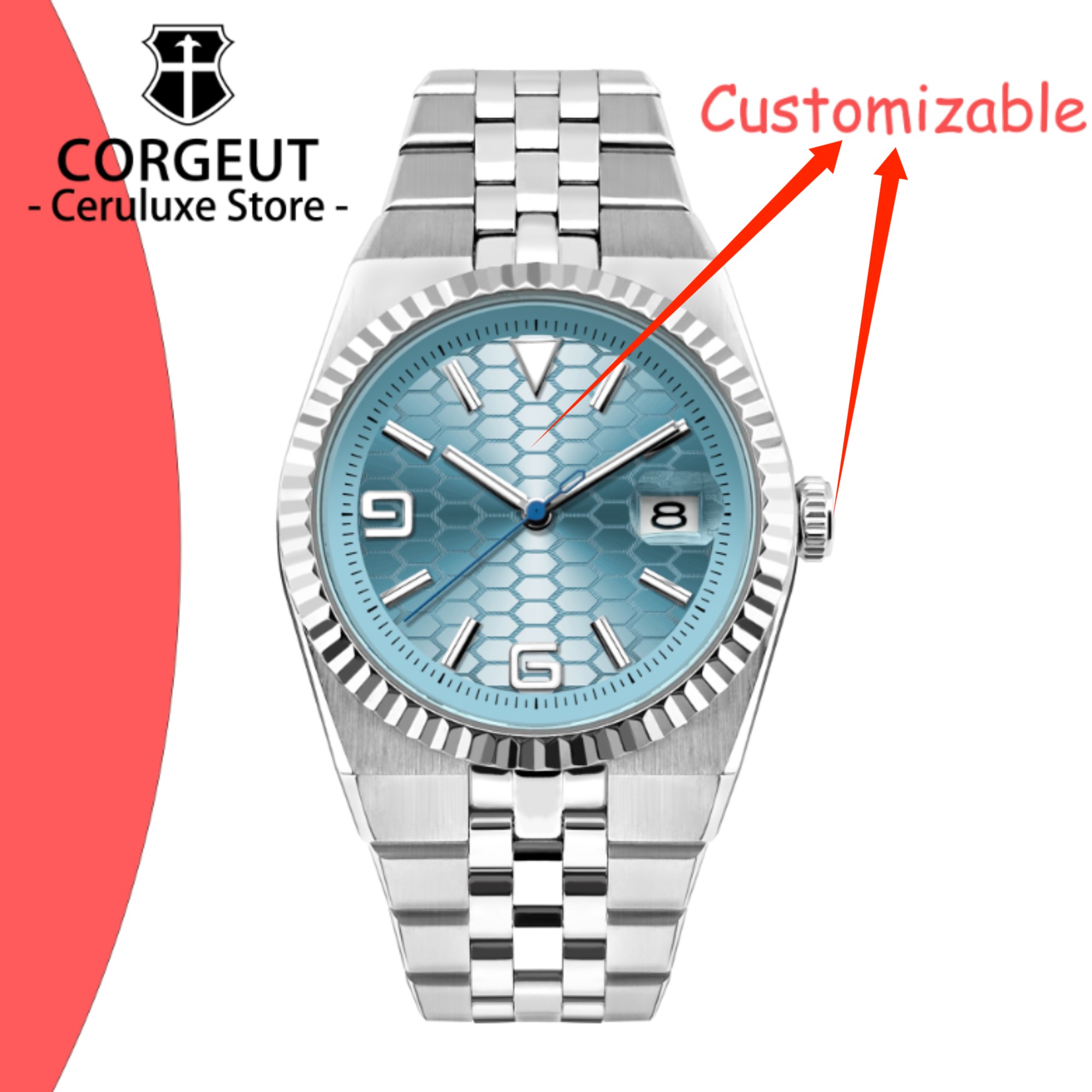 CUSTOM Logo Diy 40mm NH35 Mech - Jewelry Watch 리뷰 및 가격