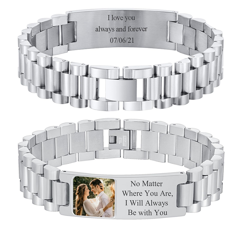Custom Picture Text Bracelet W - Jewelry Like Watches 리뷰 및 가격