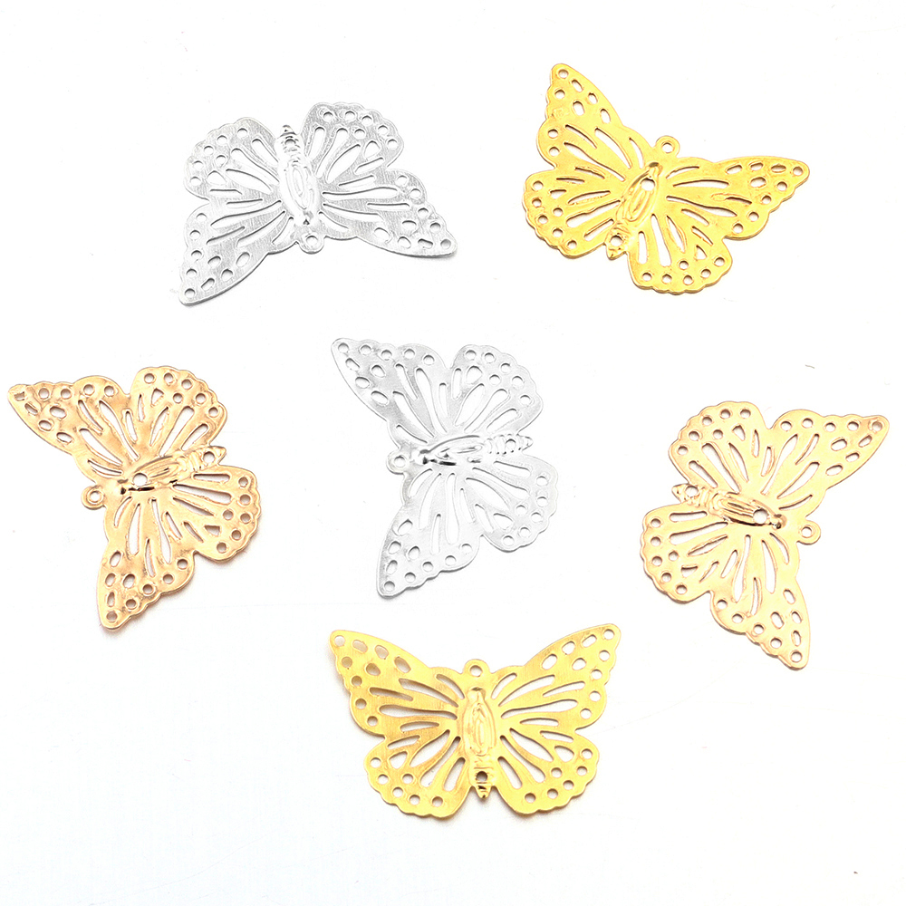 50Pcs/lot Butterfly Filigree W - Butterfly Pendant Necklace 리뷰 및 가격