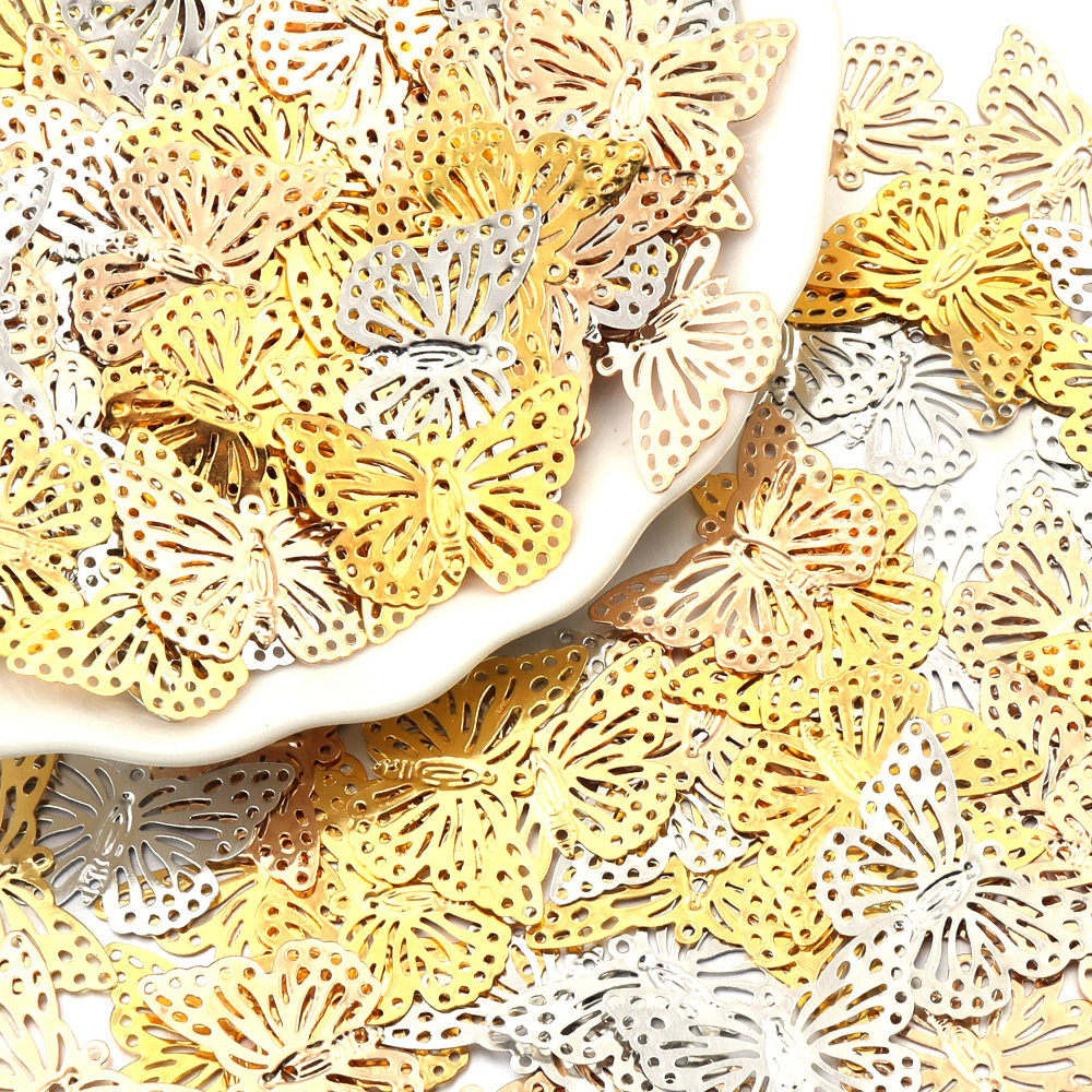 50Pcs/lot Butterfly Filigree W - Butterfly Pendant Necklace 리뷰 및 가격