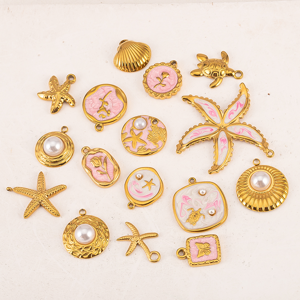 2pcs Gentle Pink Enamel Stainl - Butterfly Pendant Necklace 리뷰 및 가격