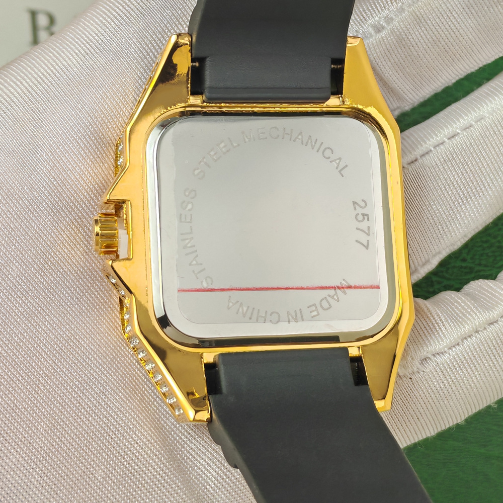Hip Hop Iced Out Bling Square  - Jewelry Type Watches 리뷰 및 가격
