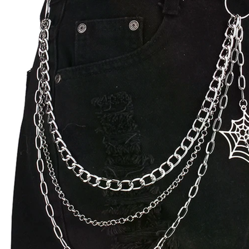 Fashion Punk Metal Pants Chain - Hip Hop Chain Necklace 리뷰 및 가격