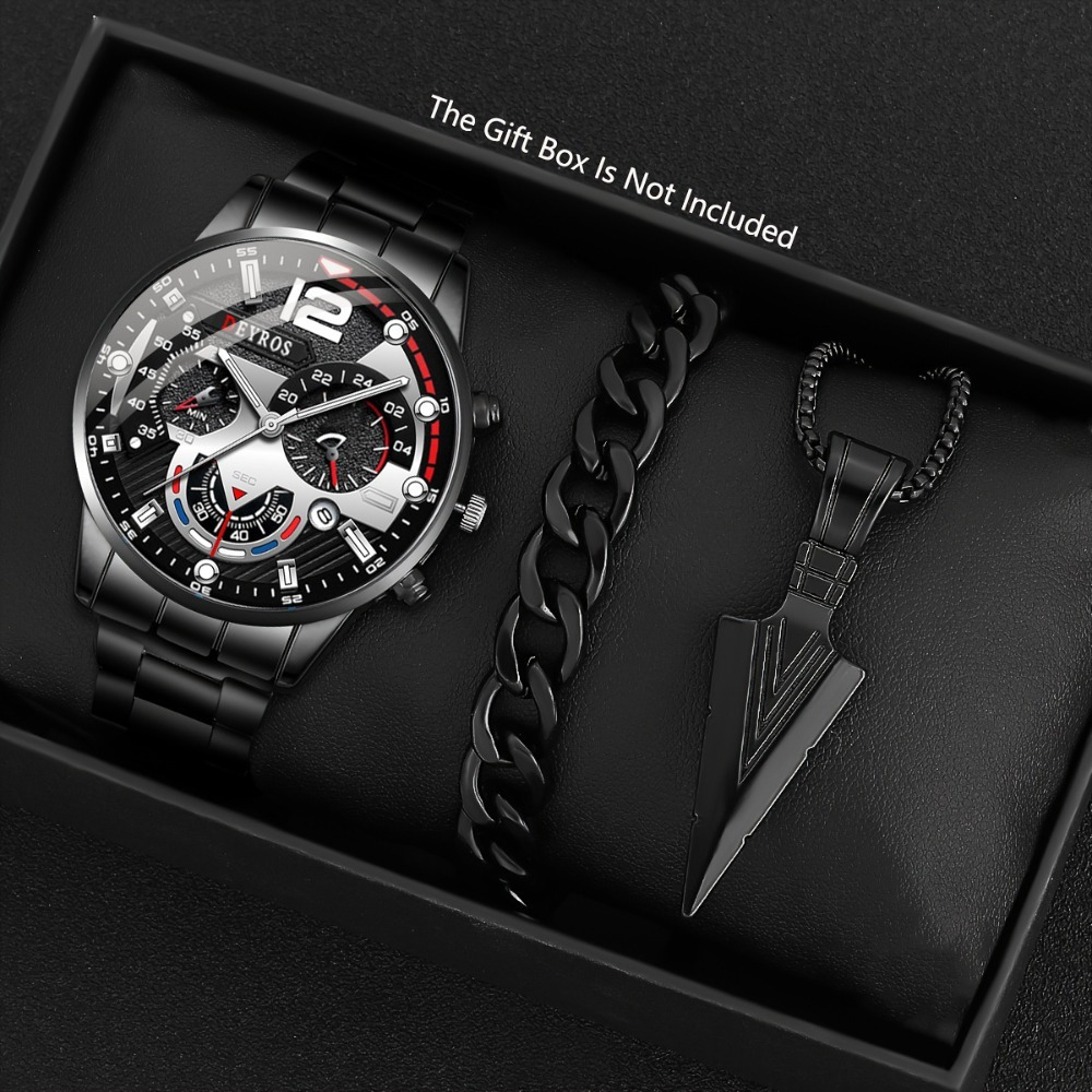 3pcs/set Fashion Men's Watch B - Best Jewelry Watches For Men 리뷰 및 가격