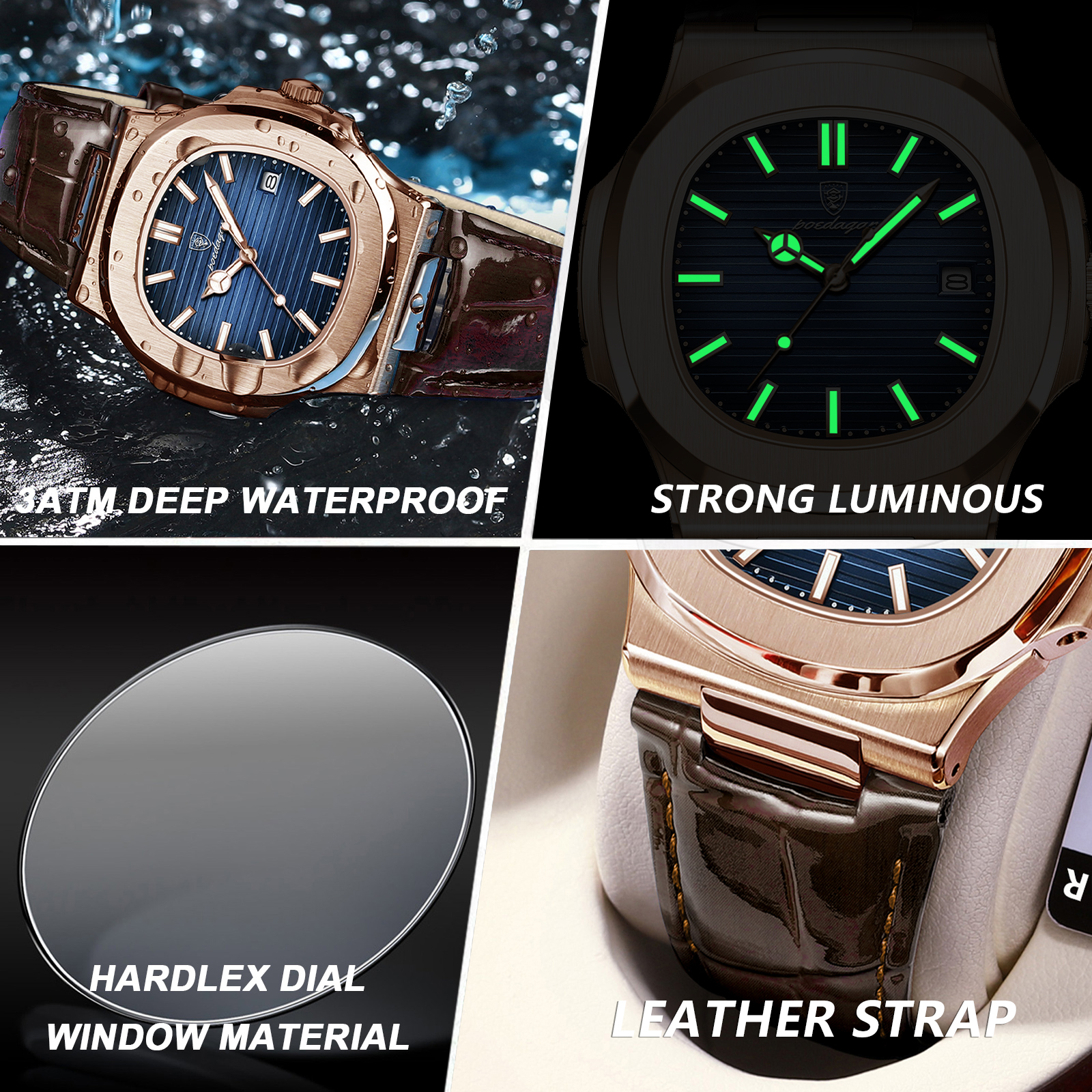 POEDAGAR Business Man Watch Da - Rg Watches & Jewelry Gmbh 리뷰 및 가격