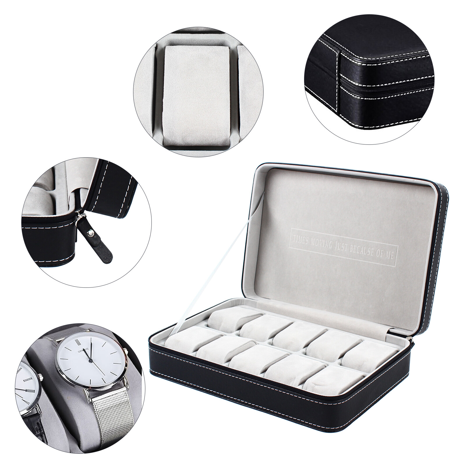 Bymaocar Portable 6 Slot Zippe - Jewelry Watches & Accessories 리뷰 및 가격