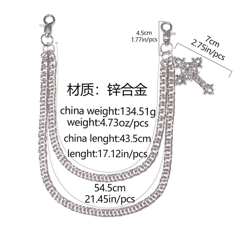 Fashion Punk Metal Pants Chain - Hip Hop Chain Necklace 리뷰 및 가격