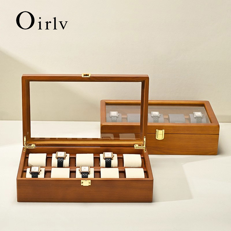 Oirlv 10 Grids Watch Box Woode - Jewelry Type Watches 리뷰 및 가격