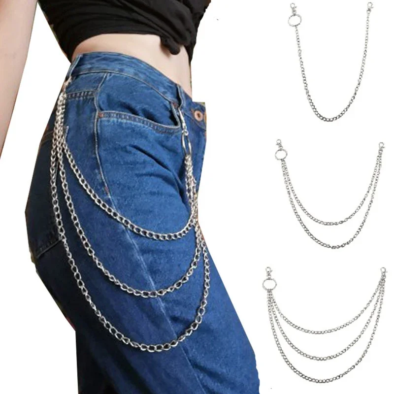 Long Metal Belt Chain Rock Pun - Hip Hop Chain Necklace 리뷰 및 가격