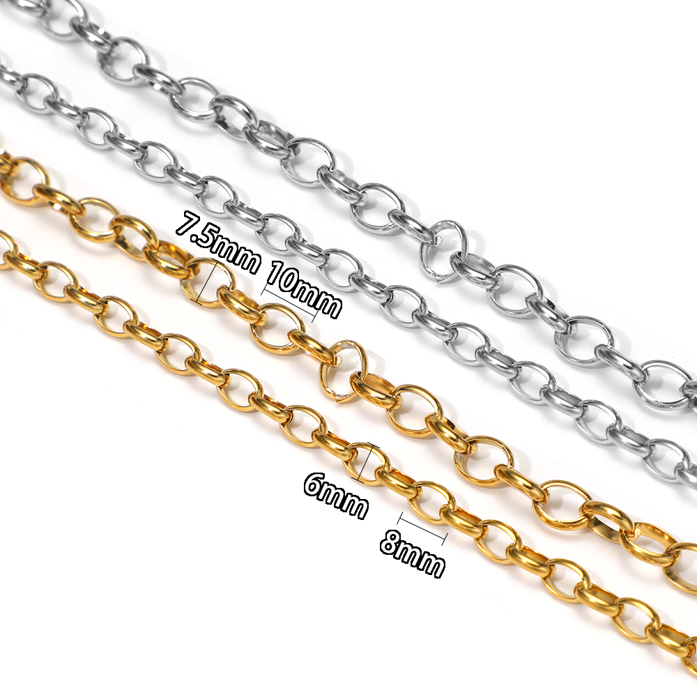 1 Meter Stainless Steel O Shap - Hip Hop Chain Necklace 리뷰 및 가격