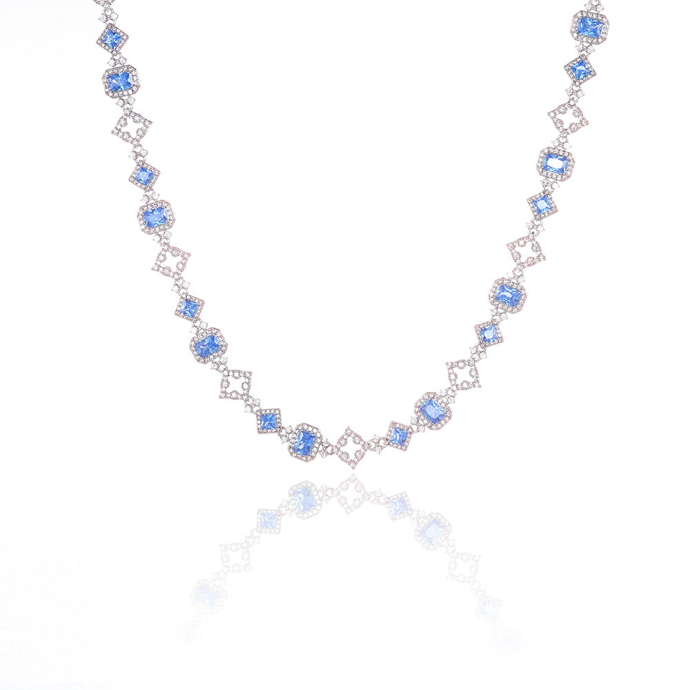 HHIOK New 11MM Blue Gemstone C - Hip Hop Chain Necklace 리뷰 및 가격