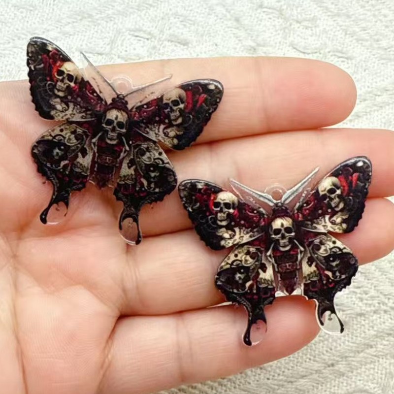 Gothic Dark Butterfly Acrylic  - Butterfly Pendant Necklace 리뷰 및 가격