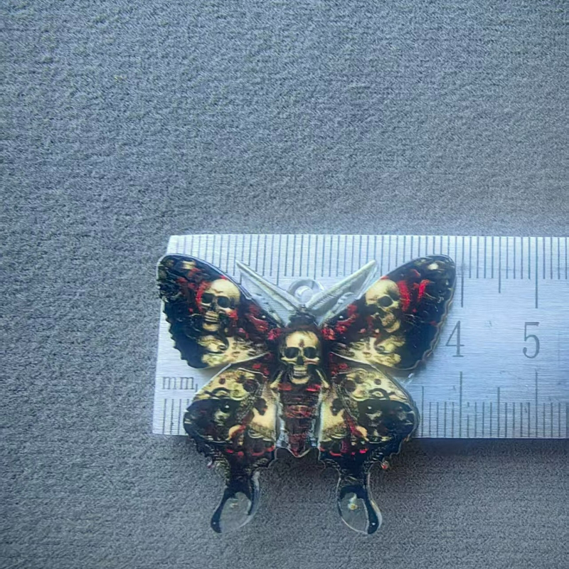 Gothic Dark Butterfly Acrylic  - Butterfly Pendant Necklace 리뷰 및 가격