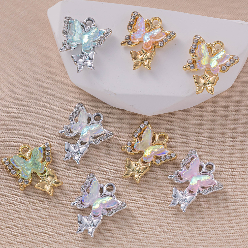 10pcs/Lot Animal Charms Butter - Butterfly Pendant Necklace 리뷰 및 가격
