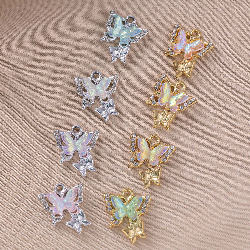 10pcs/Lot Animal Charms Butter - Butterfly Pendant Necklace 리뷰 및 가격