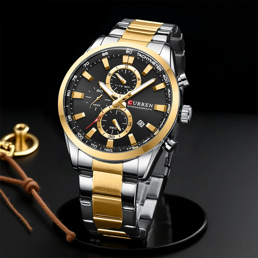 CURREN Casual Quartz Chrono Sp - Jewelry Watch 리뷰 및 가격