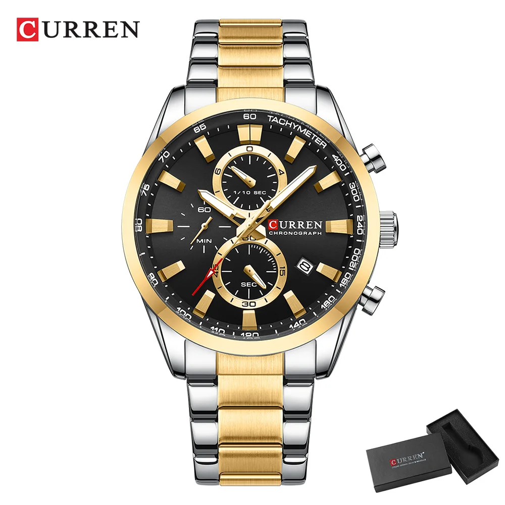 CURREN Casual Quartz Chrono Sp - Jewelry Watch 리뷰 및 가격
