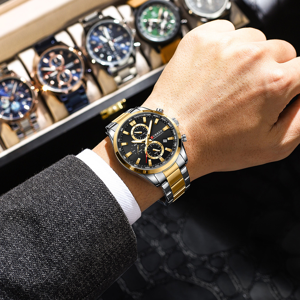 CURREN Casual Quartz Chrono Sp - Jewelry Watch 리뷰 및 가격