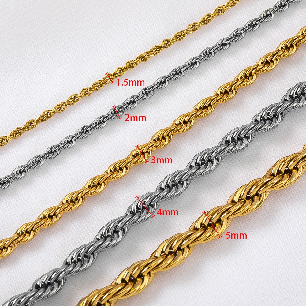0.5/1 Meter Stainless Steel Tw - Hip Hop Chain Necklace 리뷰 및 가격