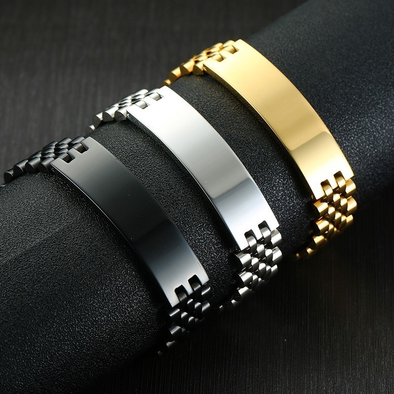 Vnox Mens 15mm Wide ID Tag Bra - Jewelry Type Watches 리뷰 및 가격