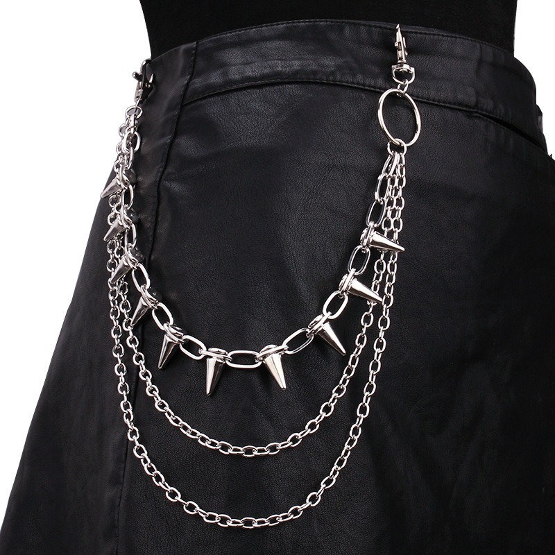Hip Hop Punk Rock Metal Pants  - Hip Hop Chain Necklace 리뷰 및 가격