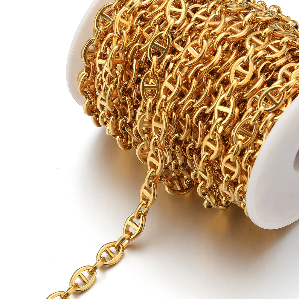 1 Meter Stainless Steel Coffee - Hip Hop Chain Necklace 리뷰 및 가격
