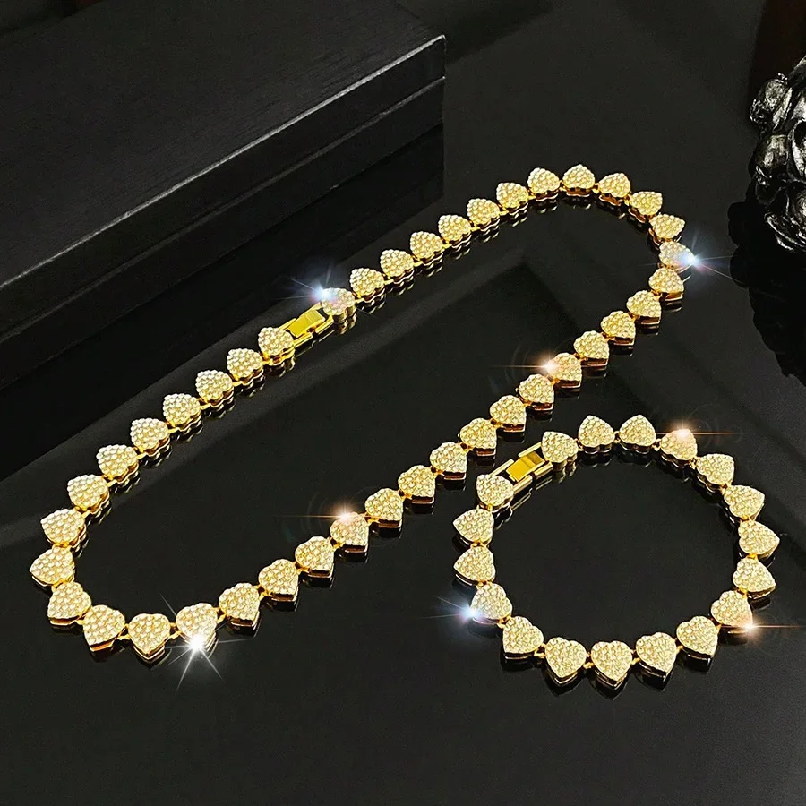 45CM New Hip Hop Tennis Chain  - Hip Hop Chain Necklace 리뷰 및 가격