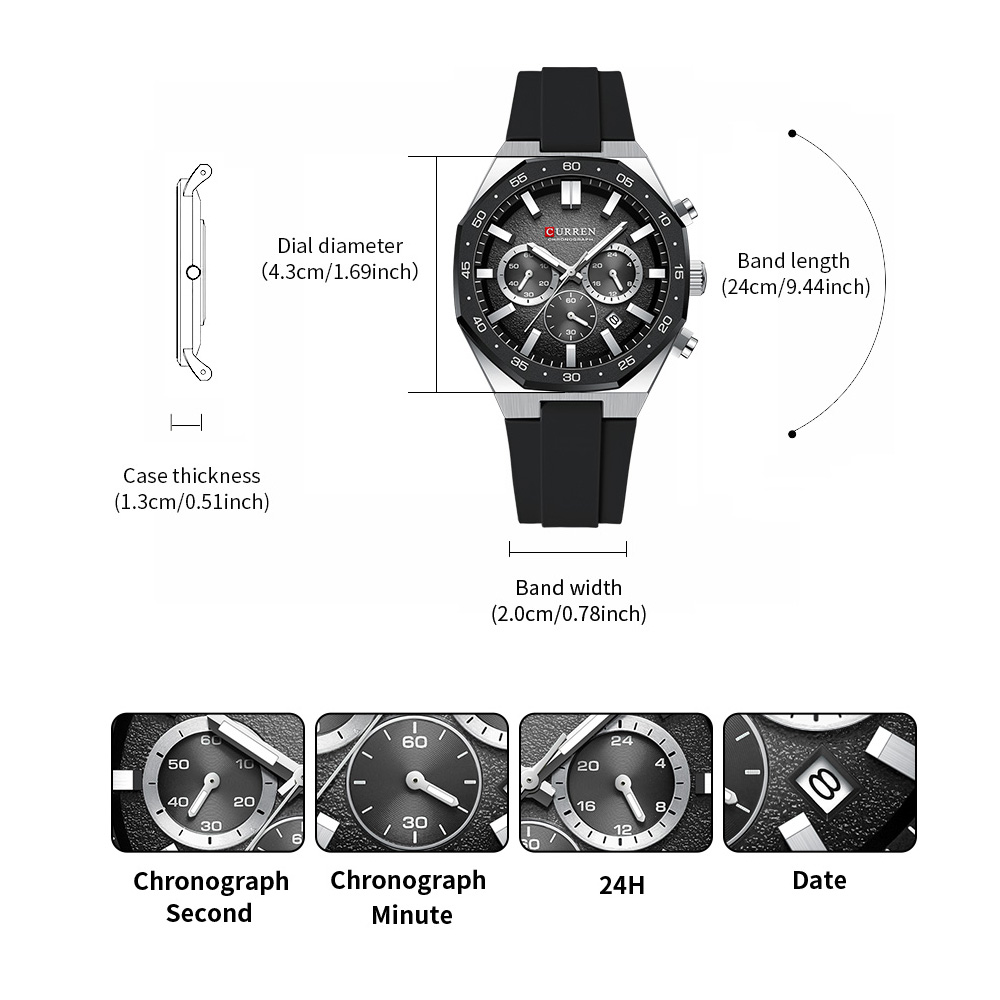 CURREN Fashion Casual Men Spor - Jewelry Watch 리뷰 및 가격