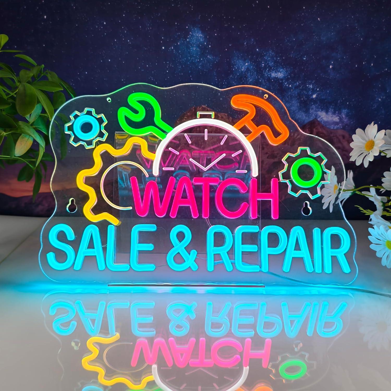 Watch Sale Repair Neon Sign Ne - Jewelry Watches For Sale 리뷰 및 가격