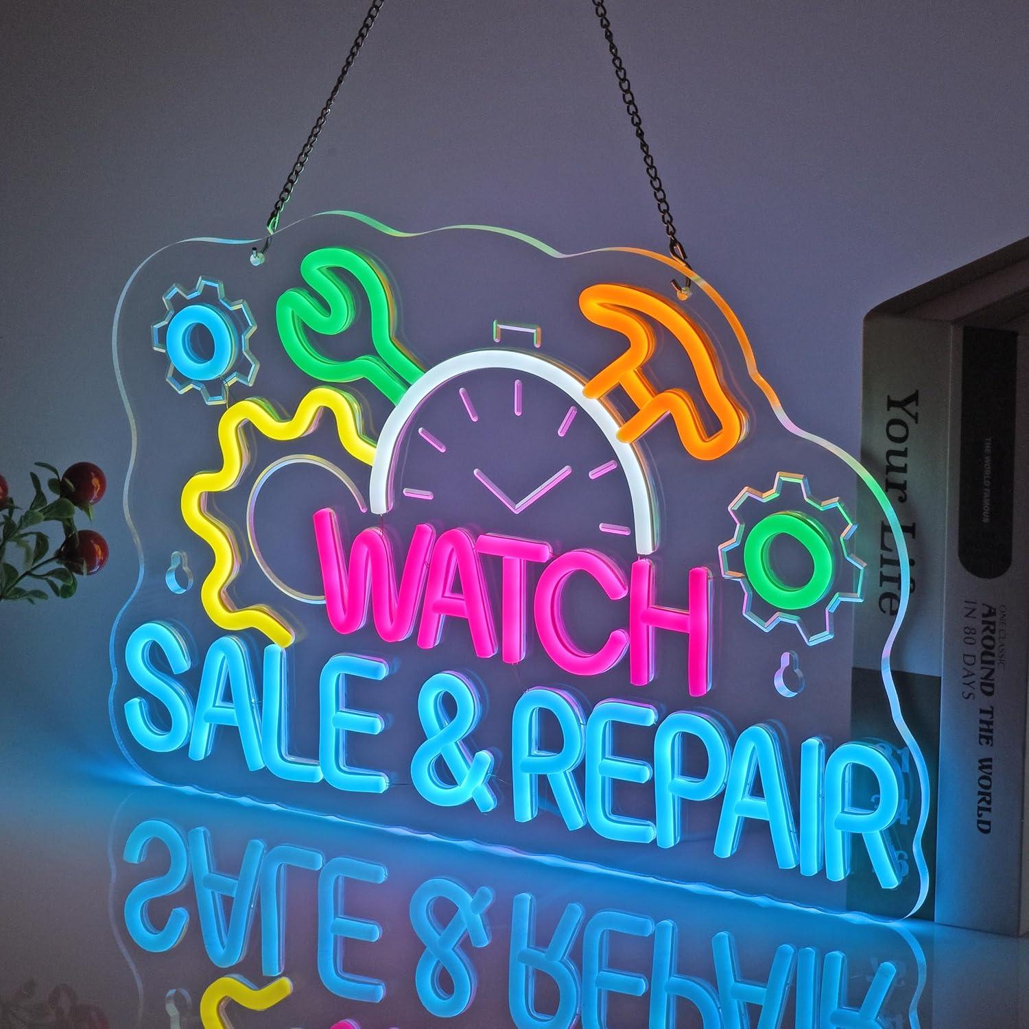 Watch Sale Repair Neon Sign Ne - Jewelry Watches For Sale 리뷰 및 가격
