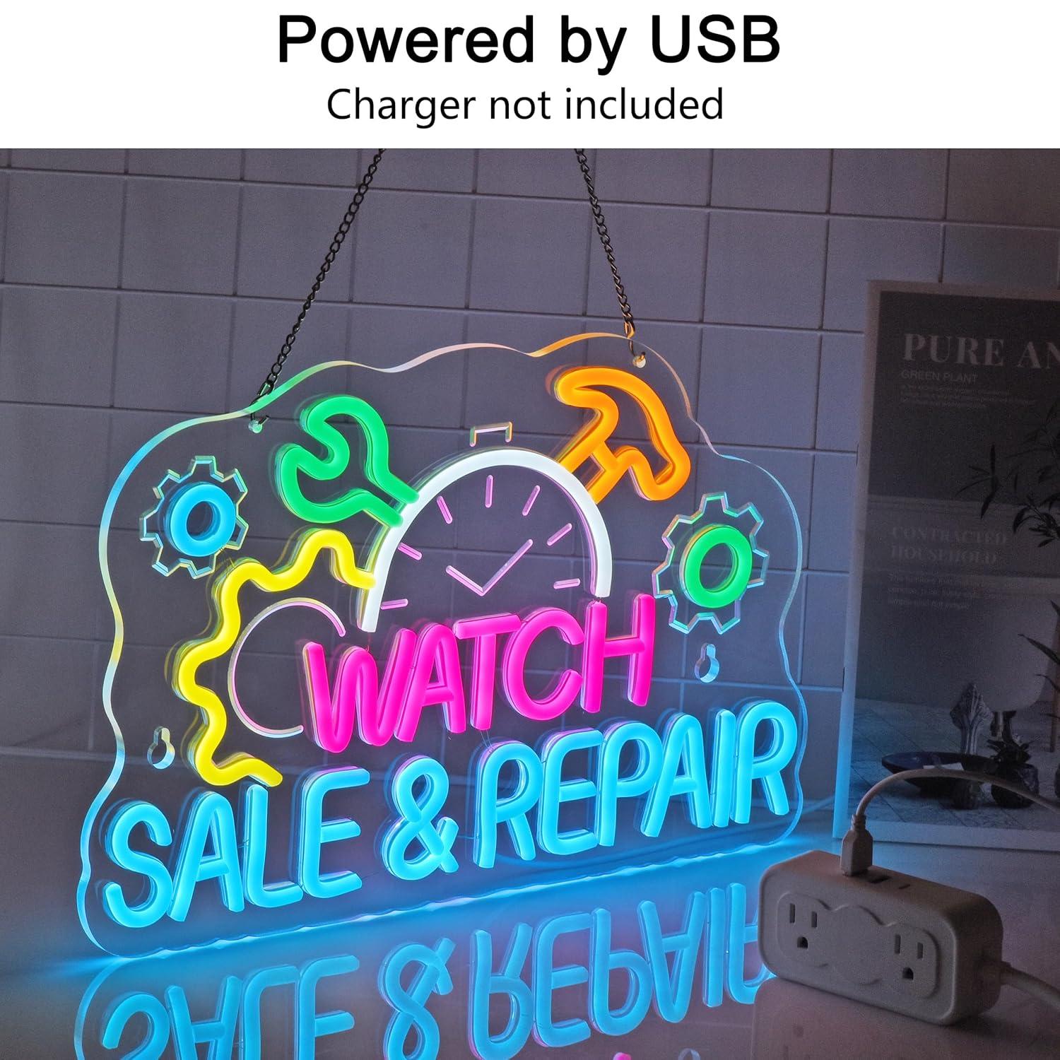 Watch Sale Repair Neon Sign Ne - Jewelry Watches For Sale 리뷰 및 가격