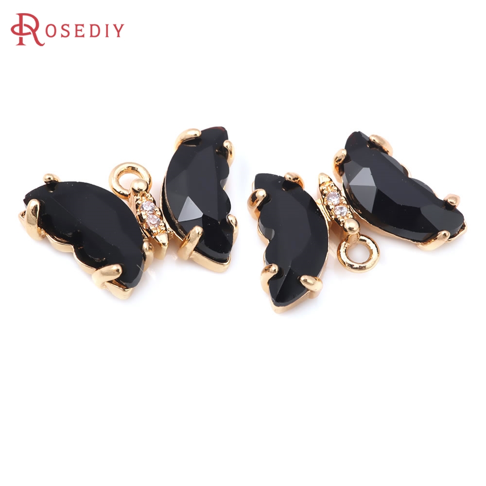 10PCS 18K Gold Color Brass and - Butterfly Pendant Necklace 리뷰 및 가격