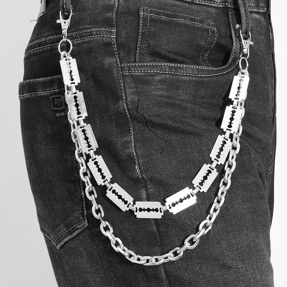 Punk Metal Chain Keychains for - Hip Hop Chain Necklace 리뷰 및 가격
