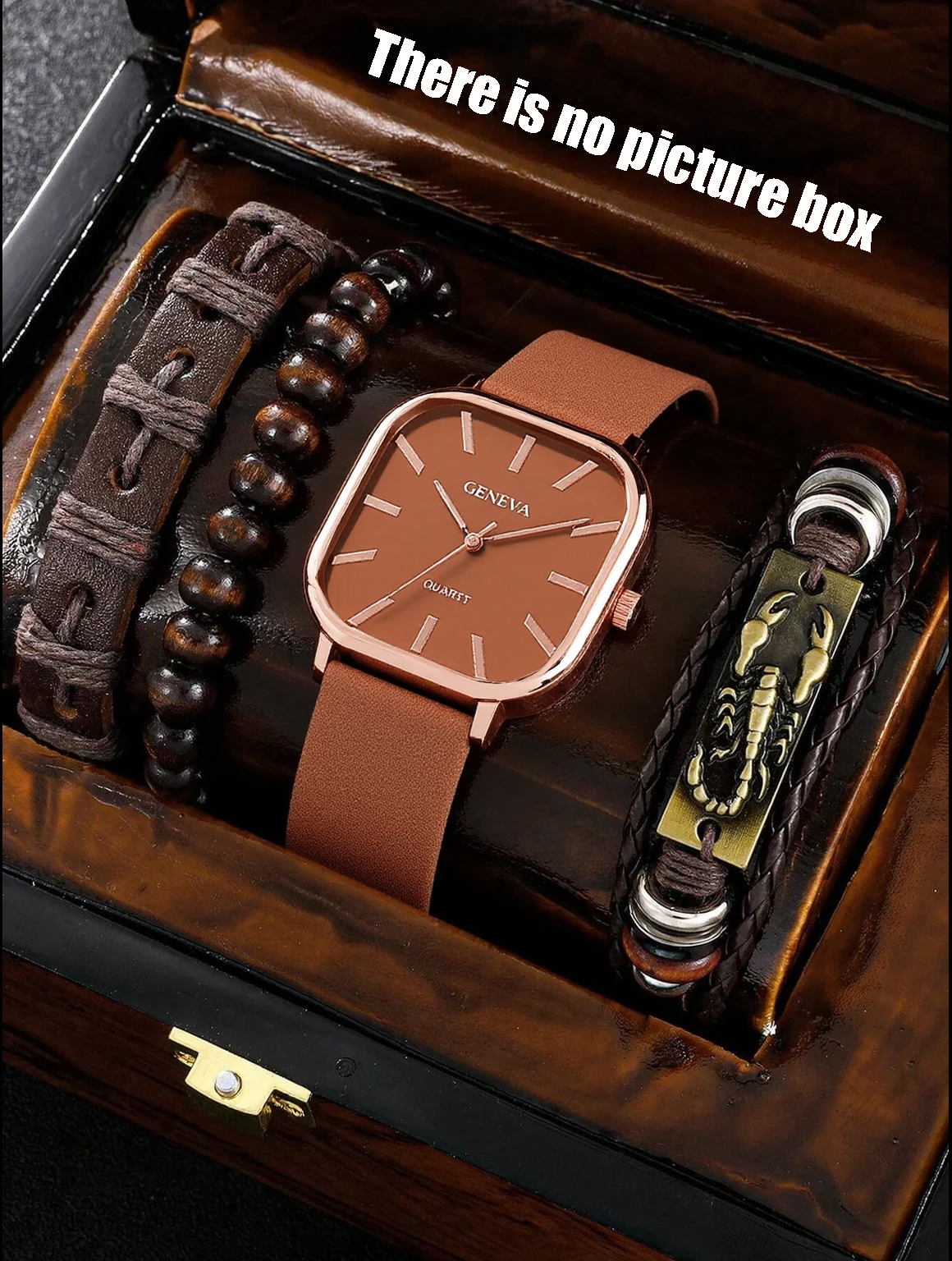 No gift box; men's leather str - Jewelry Watch 리뷰 및 가격