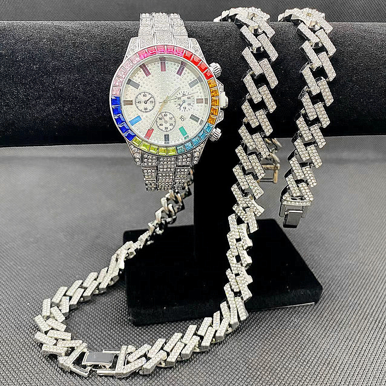 3PCS Hip Hop Mens Women Jewelr - Best Jewelry Watches For Men 리뷰 및 가격