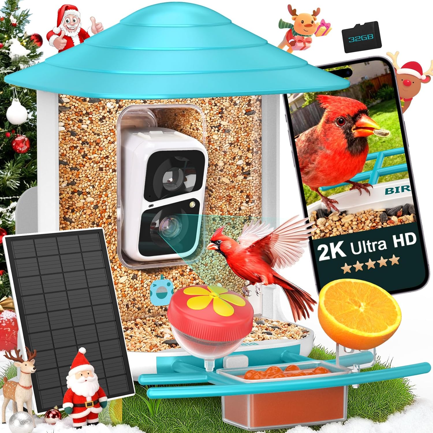2K HD Bird Feeder Camera with  - Watches & Jewelry Repair Center New York Reviews 리뷰 및 가격