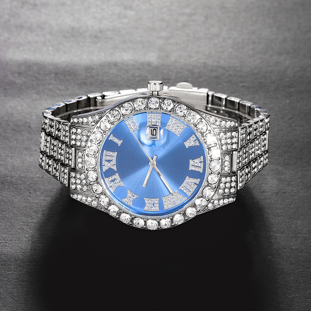 New Punk Men Watch Iced Out Di - Jewelry Like Watches 리뷰 및 가격
