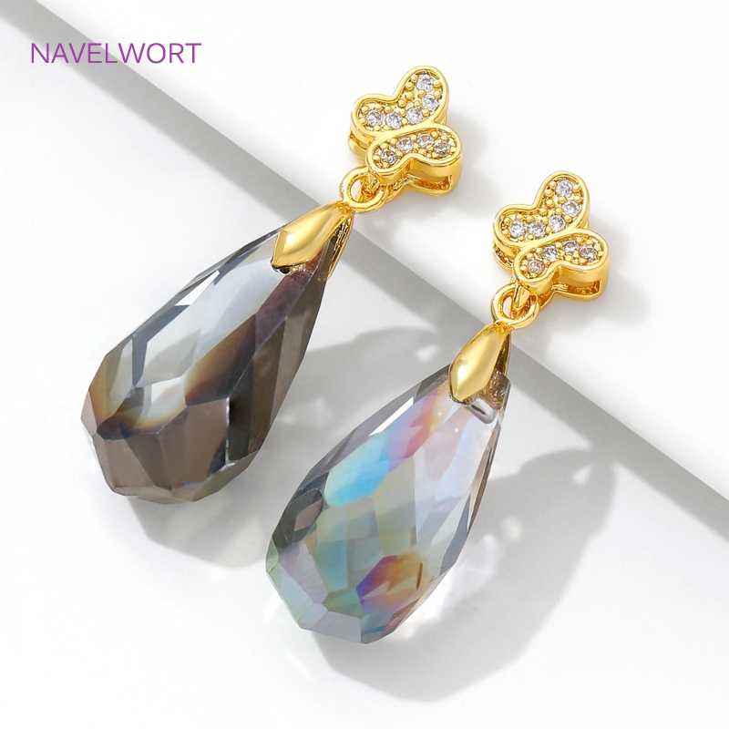 Brass Pinch Bails 18K Gold Pla - Butterfly Pendant Necklace 리뷰 및 가격